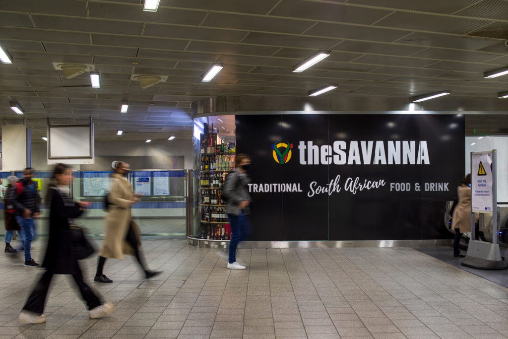 The Savanna South African shop in station. 